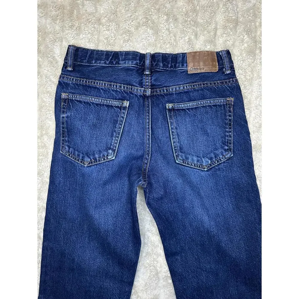 GAPKids 1969 classic slim straight medium-dark wash denim jeans Youth 14 Reg